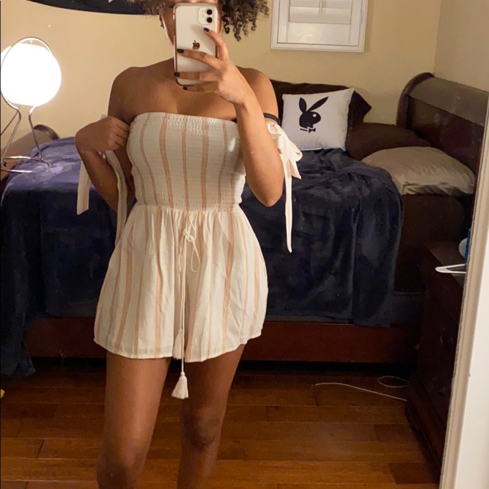 Linen-like romper